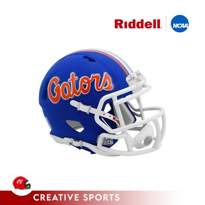 Florida Gators Matte Blue Mini Football Helmet-#8057401