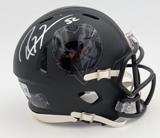 Ray Lewis Signed Ravens OFA 26 #2 Mini Football Helmet - Beckett