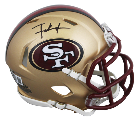 Frank Gore Signed 49ers Throwback 1996-2008 Mini Helmet - Beckett