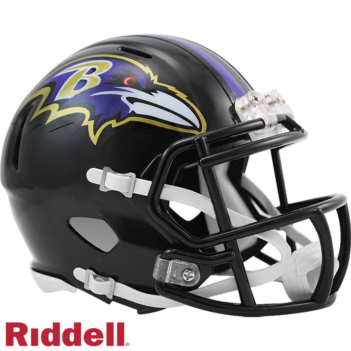 Baltimore Ravens Primary Speed Mini Football Helmet