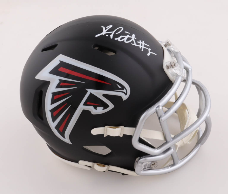 Kyle Pitts Signed Falcons Speed Mini Helmet - Beckett