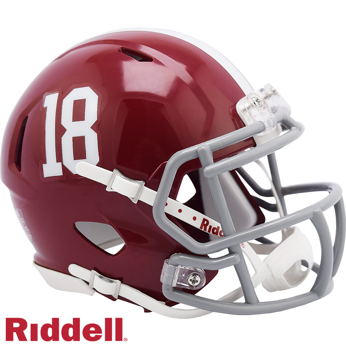 Alabama#18 Crimson Tide Speed Mini Football Helmet #8057329