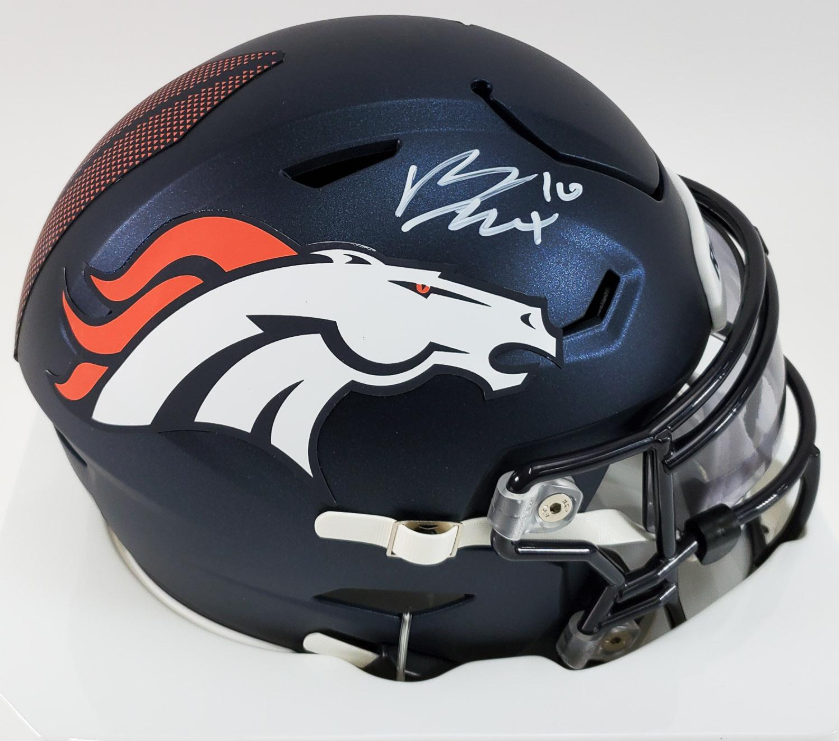 Bo Nix Signed Broncos Mid-Size MIDI Speedflex Helmet w/ Visor - Beckett
