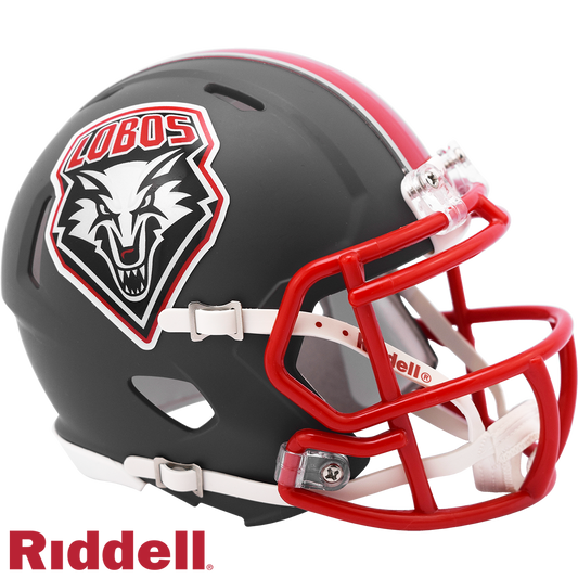 New Mexico Lobos Matte Gray  Mini Football Helmet