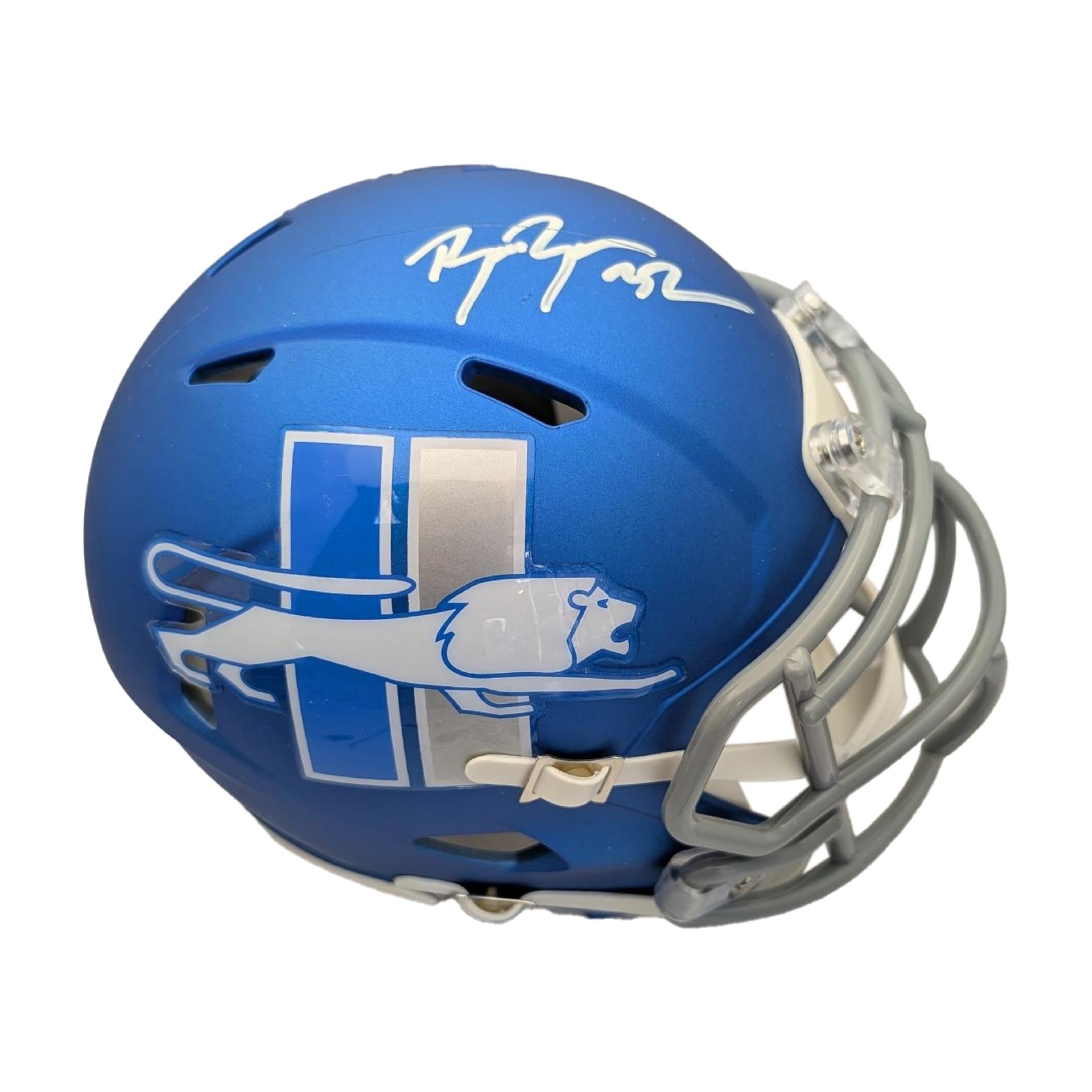 2023 Alternate Detroit Lions Diecut Decals & Football Gumball Helmets - OPI Mini