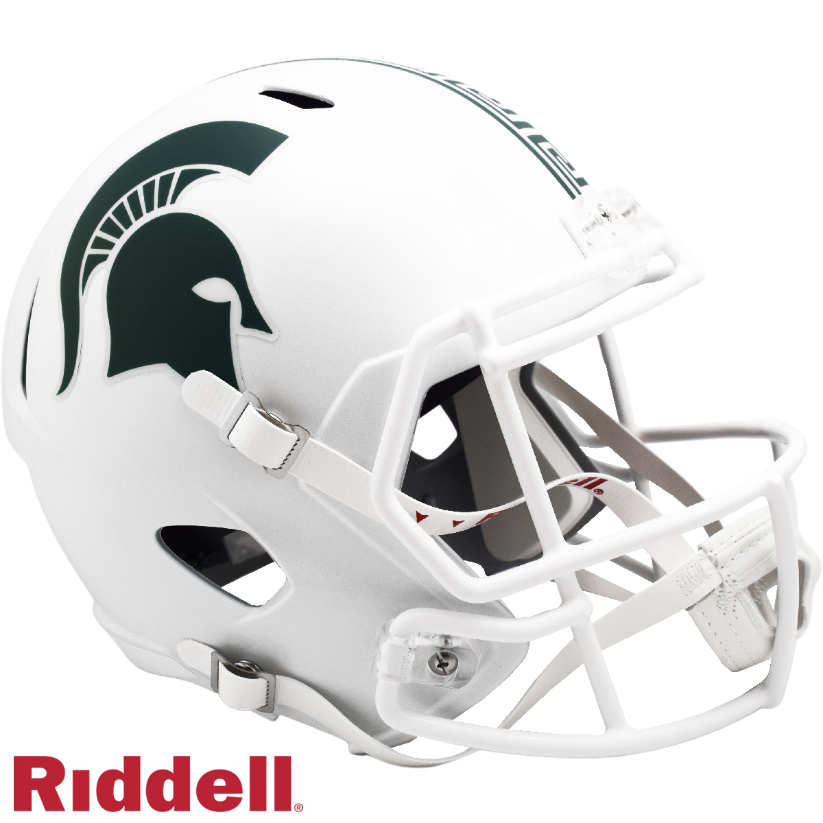 Michigan State Spartans White F/S Replica Football Helmet
