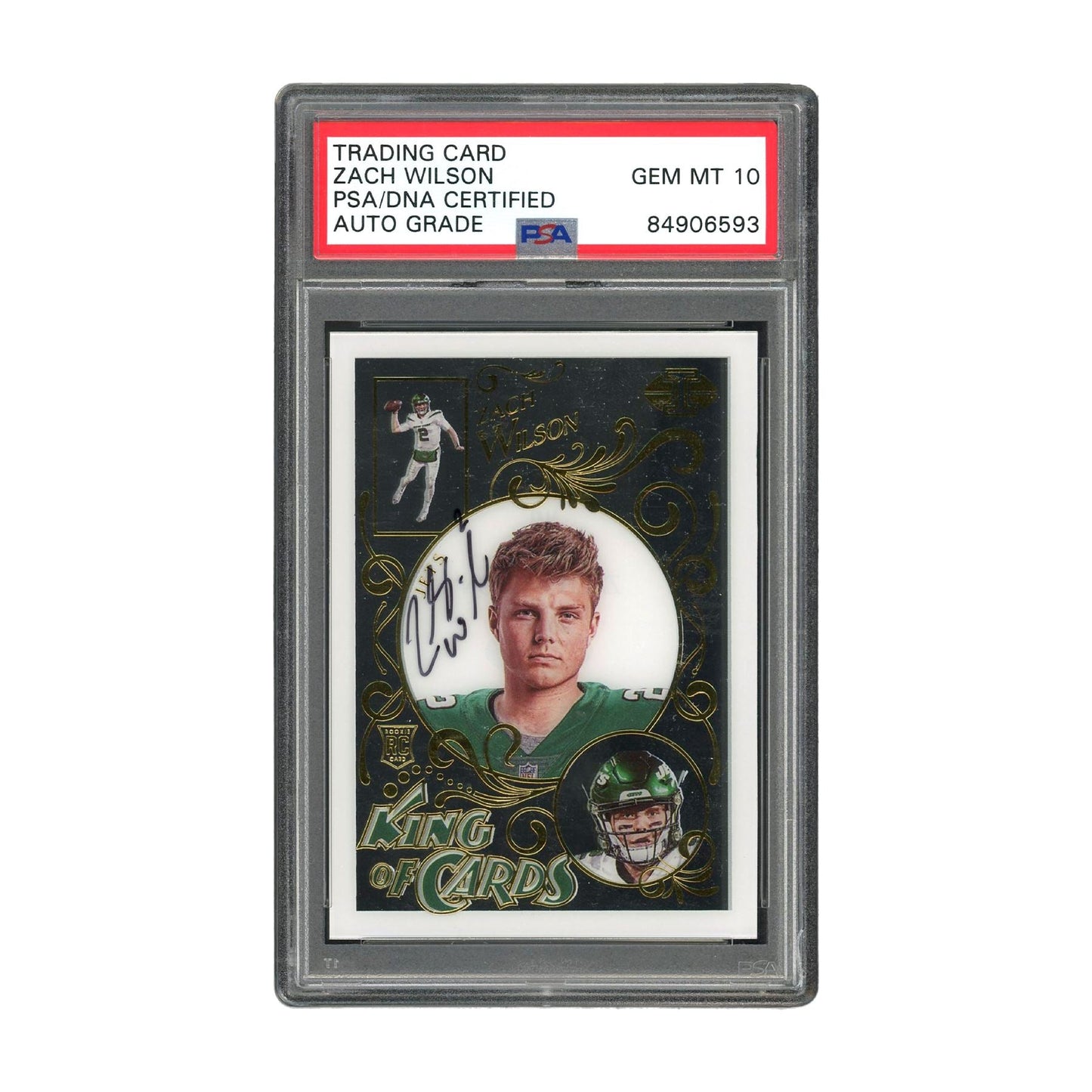 Zach Wilson Autographed 2021 Panini Illusions Gem Mint 10 Auto PSA