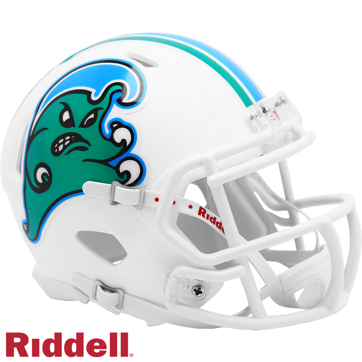 Tulane Angry Wave Speed Mini Football Helmet