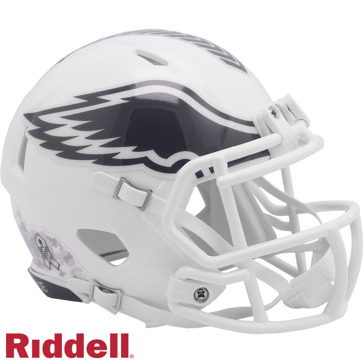 Philadelphia Eagles 2024 Salute to Service Riddell Speed mini Football Helmet