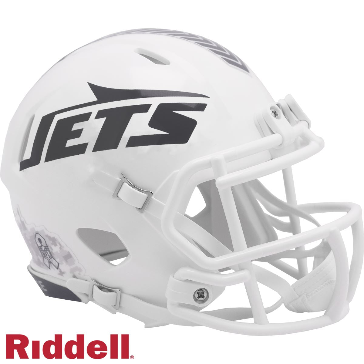 New York Jets 2024 Salute to Service Riddell Speed Mini Football Helmet