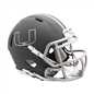 Miami Hurricanes Slate Mini Football Helmet #8058853