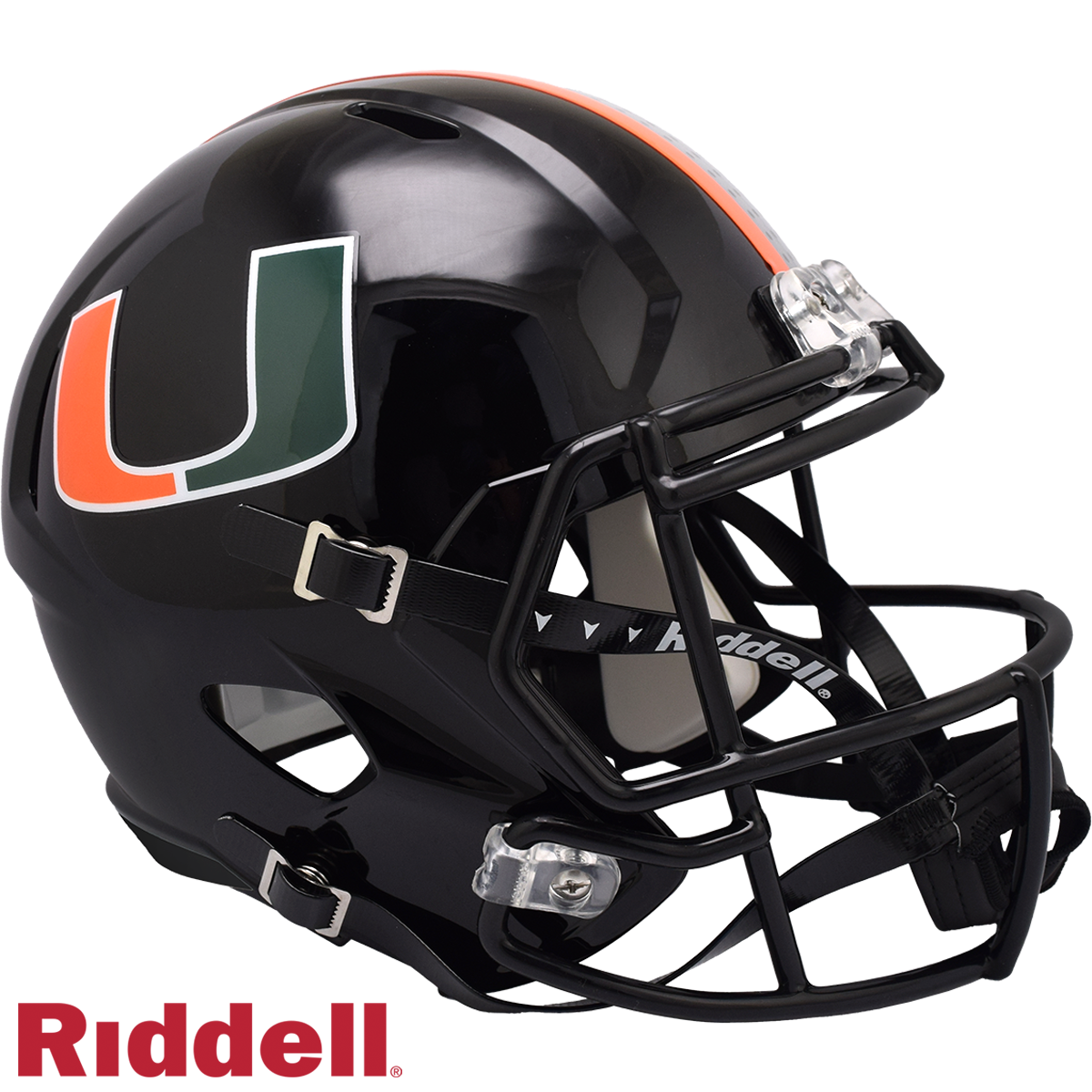 Miami Hurricanes Nights Alt Speed F/S Replica Football Helmet