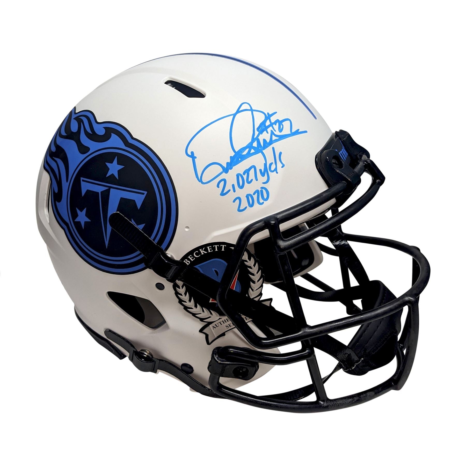 Derrick Henry Autographed Titans Lunar Full Size Authentic 2027 Inscrption - BAS