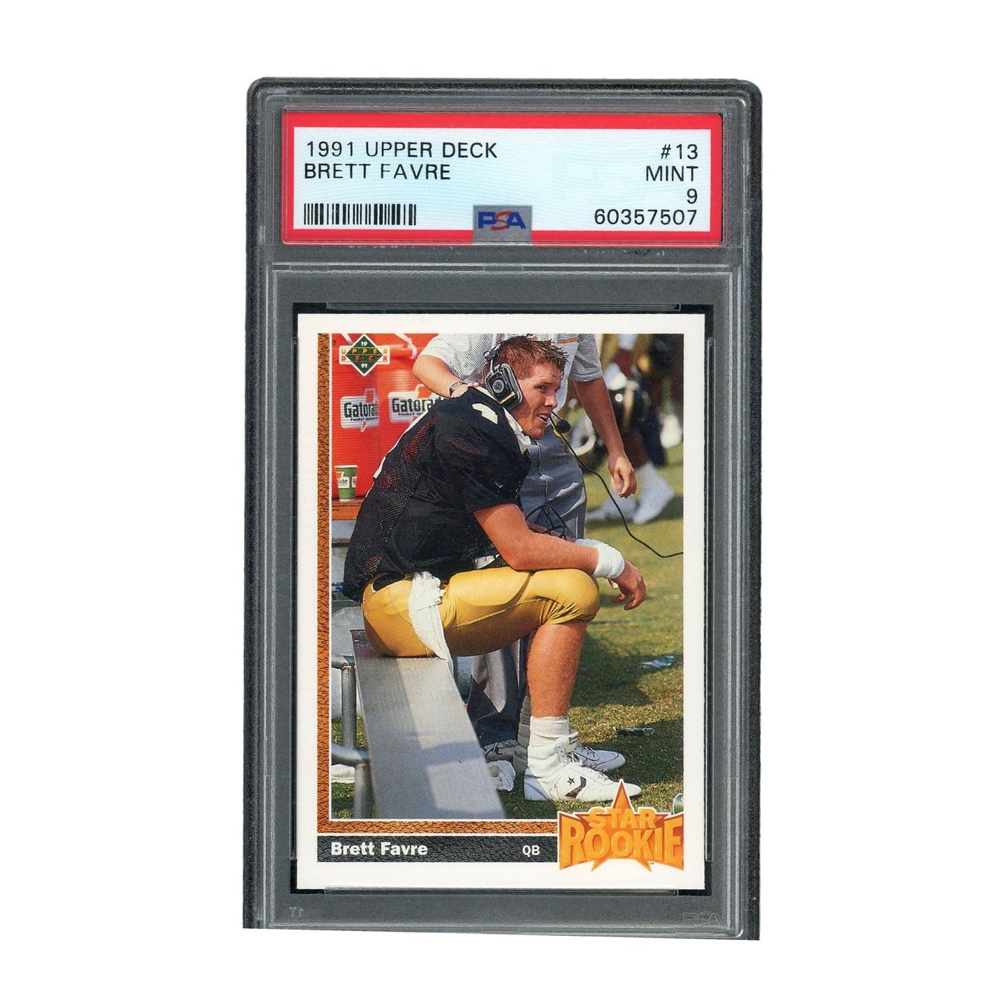 Brett Favre 1991 Upper Deck (13) - Mint 9 PSA