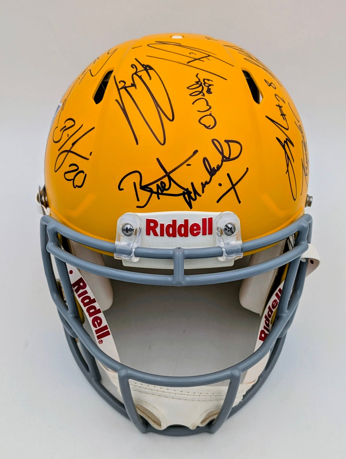 Riddell Full Size Helmet Signed by 14 NFL Stars Tua Kittle Bret Michaels COA