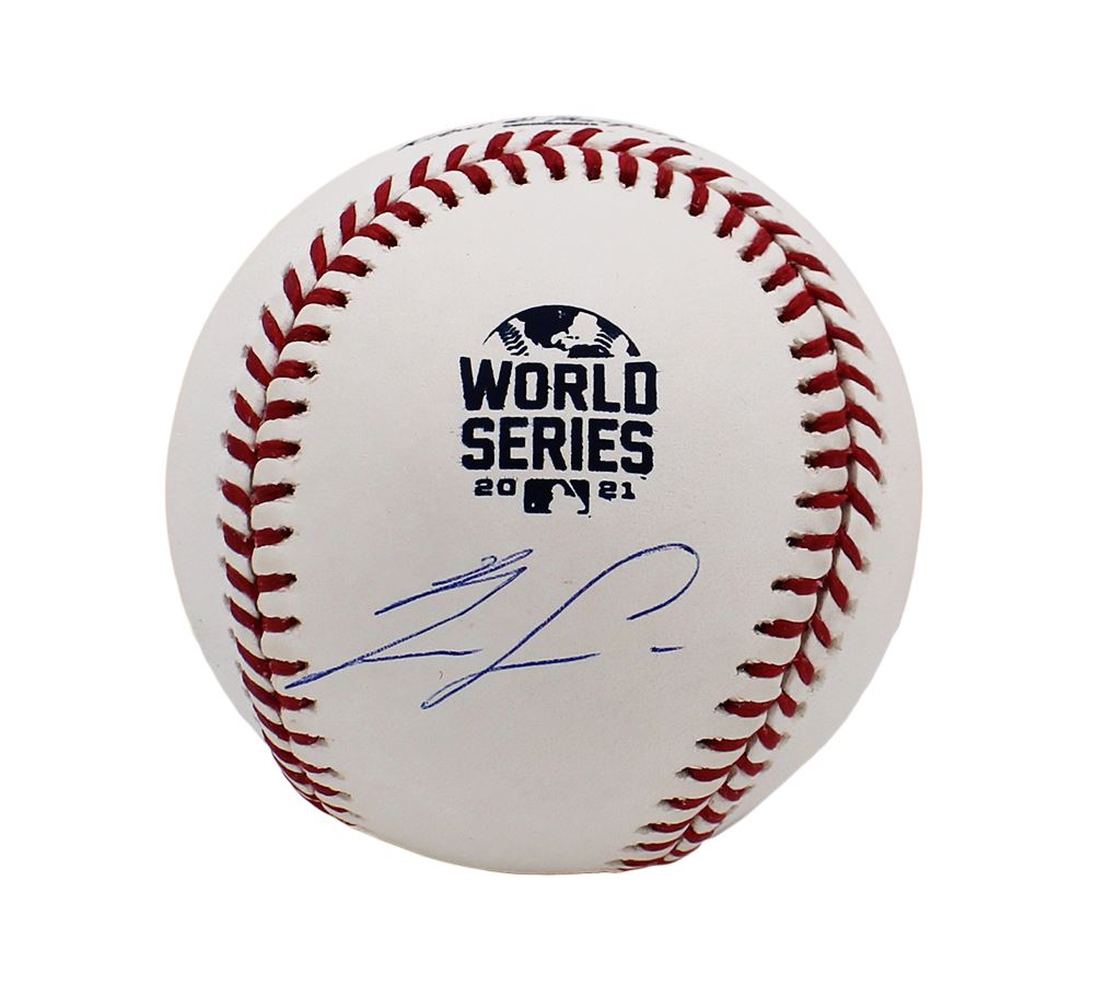 Ronald Acuna signed 2021 World Series Baseball -BAS