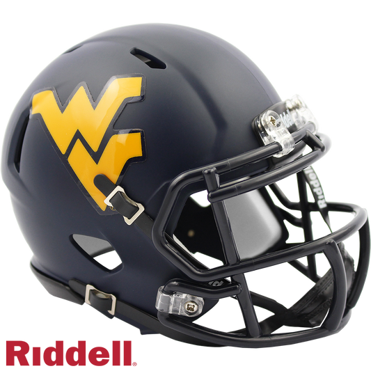 West Virginia Mountaineers Primary Speed Mini Football Helmet