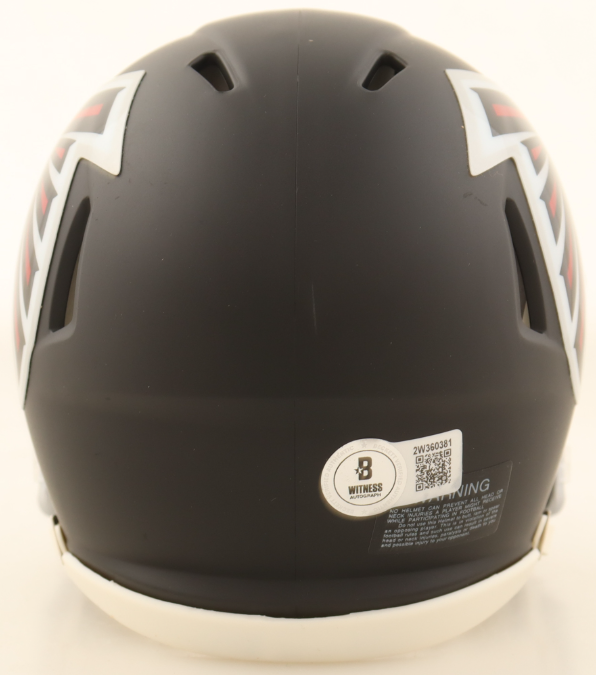 Bijan Robinson Signed Falcons Speed Mini Helmet - Beckett