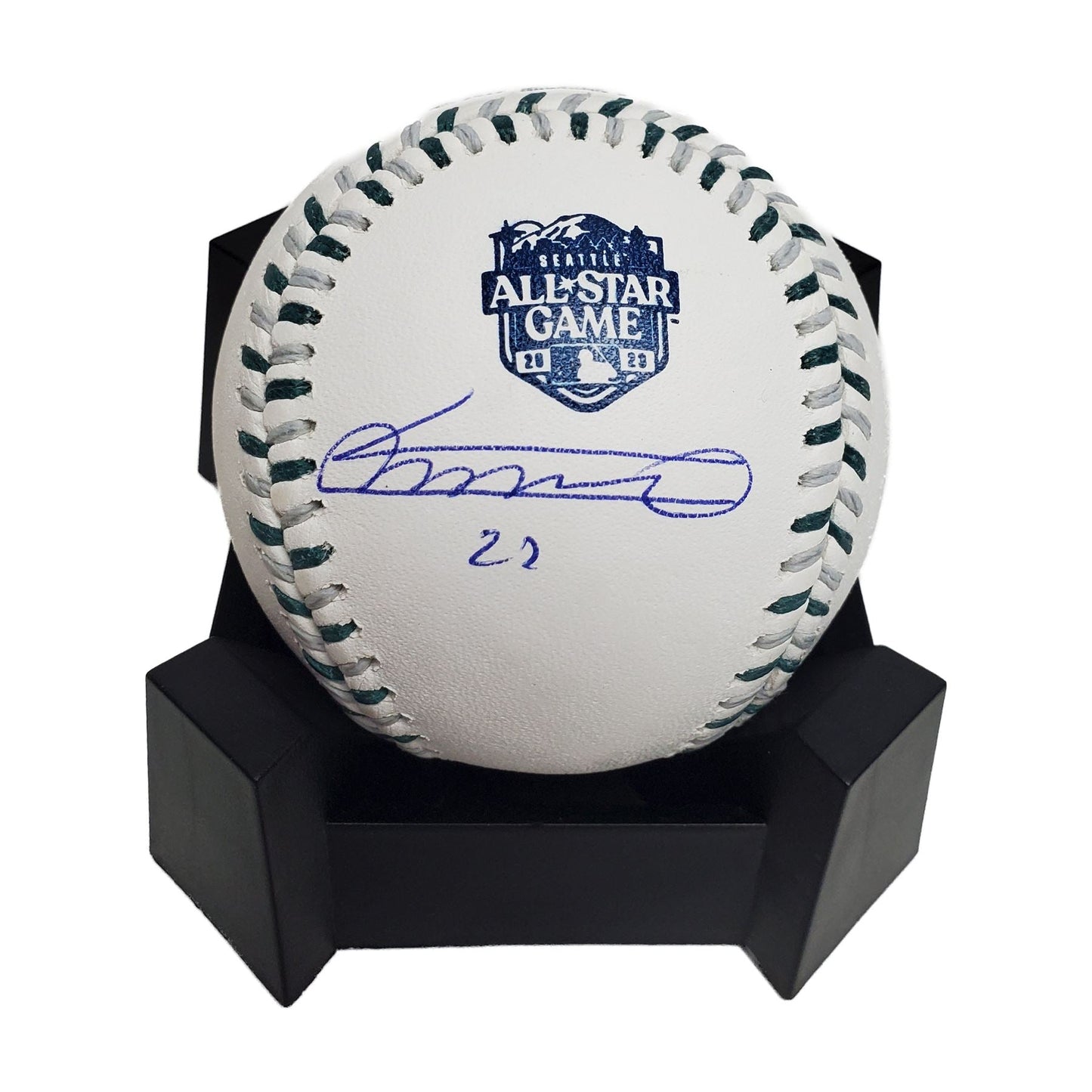 Vladimir Guerrero signed 2023 All-Star game Baseball w/ #27 Inscription-BAS