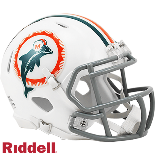 Miami Dolphins Tribute Speed Mini Football Helmet