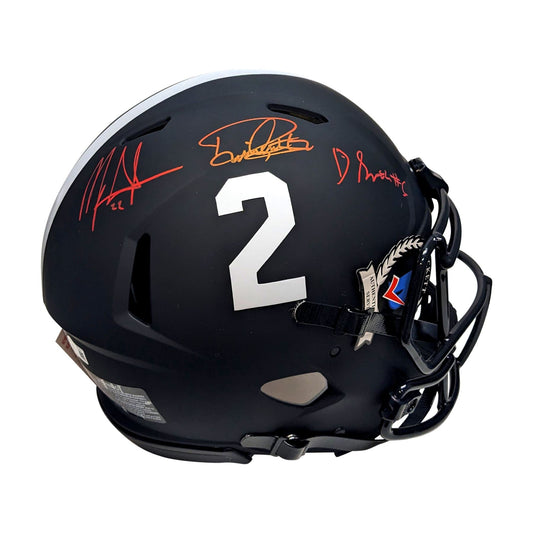 Davonte Smith, Derrick Henry, Mark Ingram Signed Alabama Full Size Authentic Eclipse Helmet - BAS