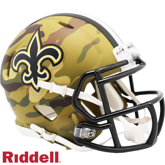 New Orleans Saints Camo Speed Mini Football Helmet