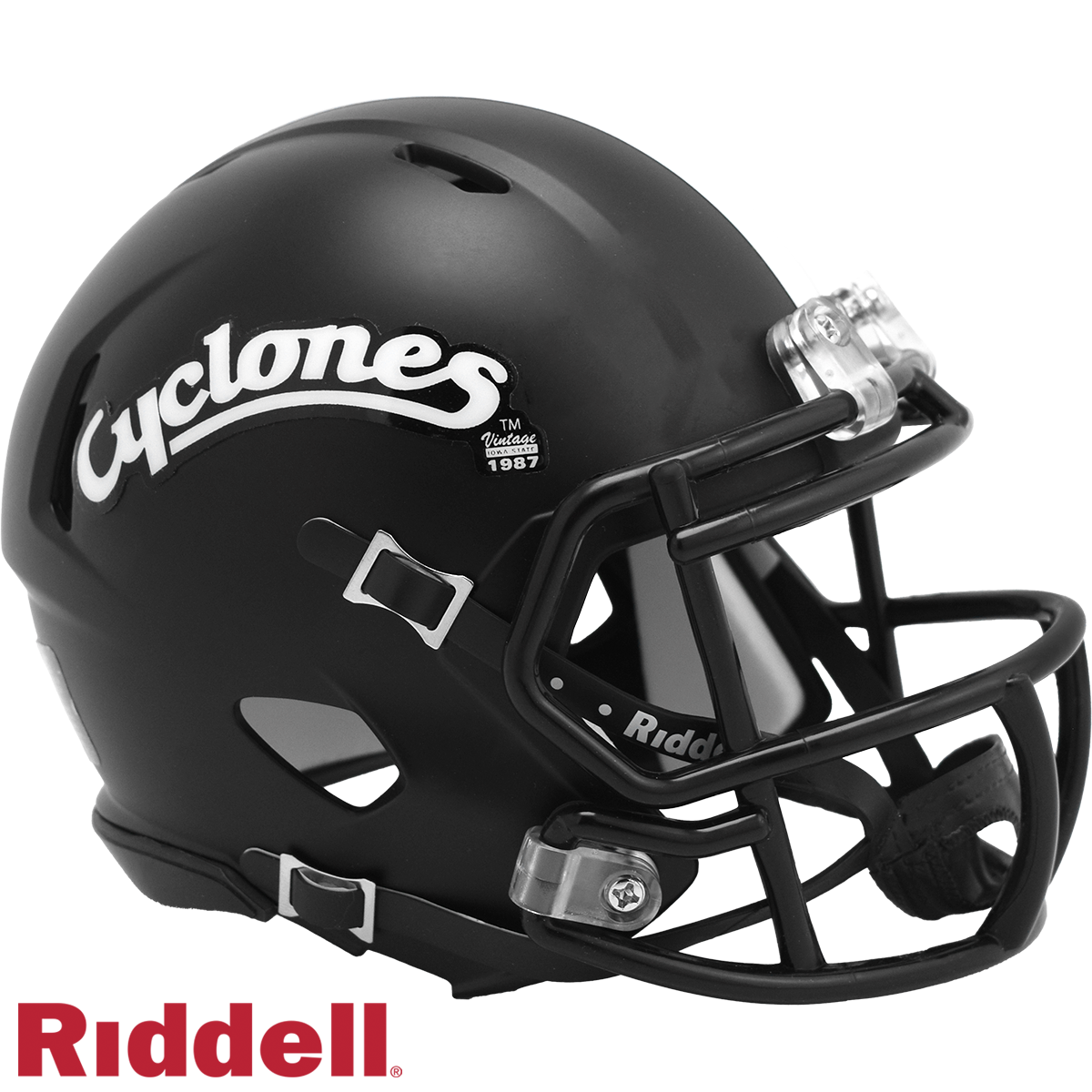 Iowa State Cyclones Satin Black Mini Football Helmet
