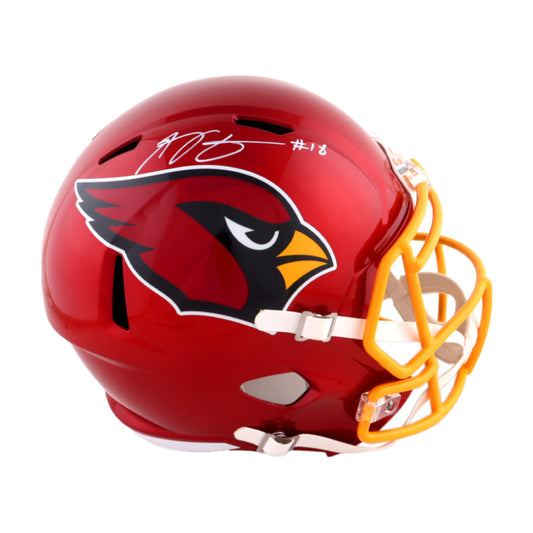 AJ Green Signed Cardinals Flash F/S Replica Helmet - Beckett