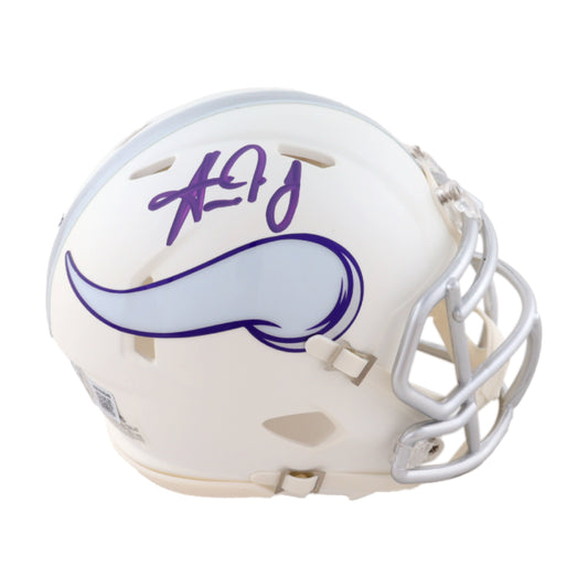 Aaron Jones Signed Vikings Alternative Mini Helmet - Beckett