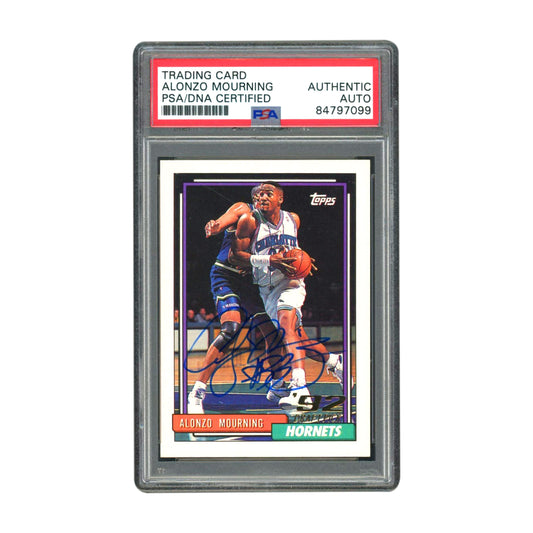 Alonzo Mourning 1992-93 Topps PSA Authentic Auto