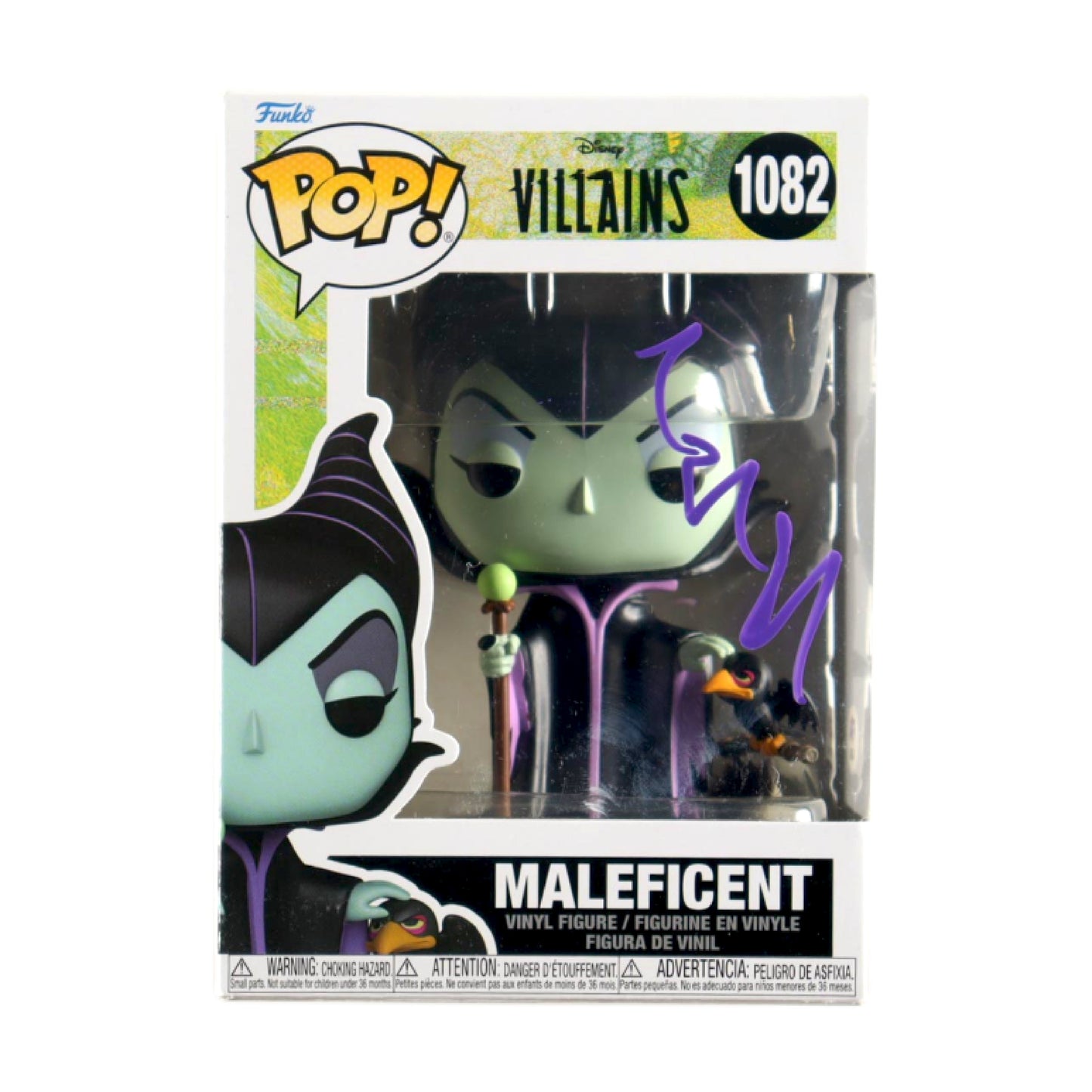 Angelina Jolie Signed "Disney Villains" #1082 Maleficent Funko Pop! - PSA