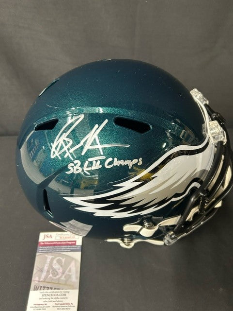 Brandon Graham Philadelphia Eagles Autographed FS Helmet "SB LII Champs"