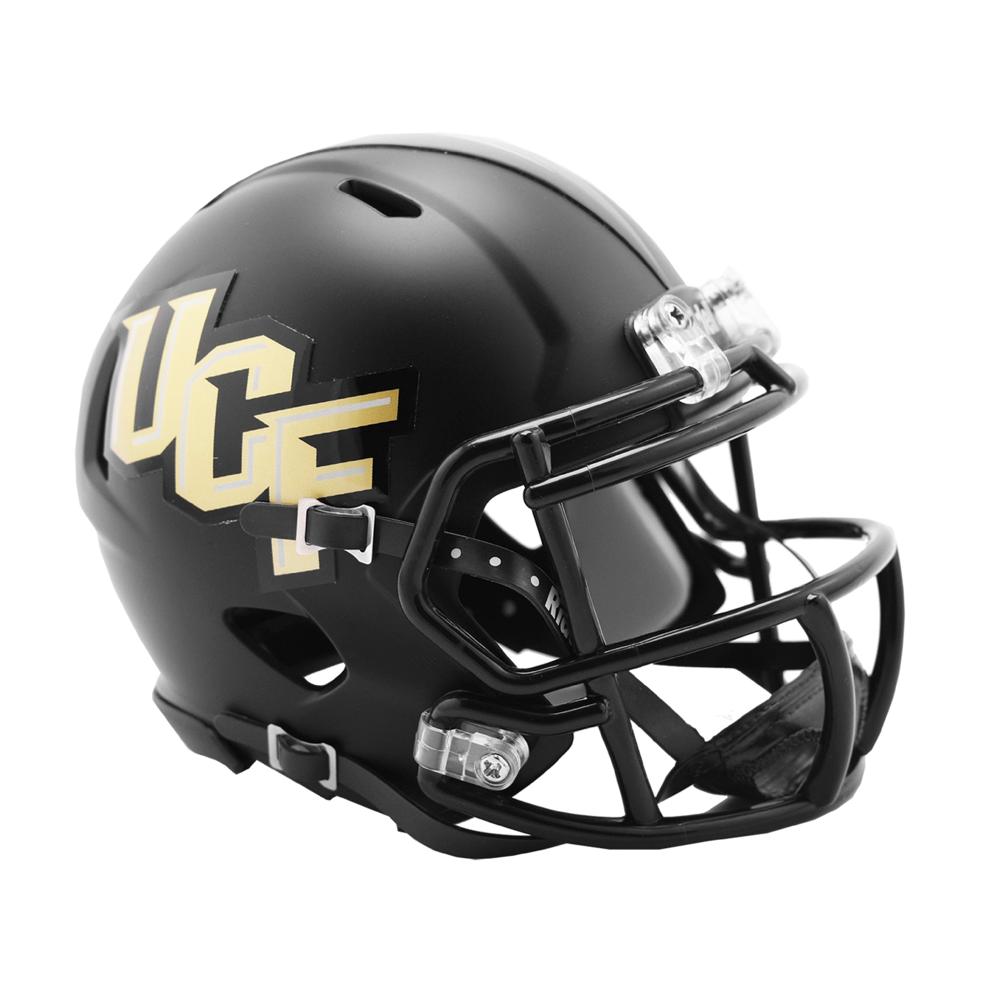 Central Florida Golden Knights Black Matte Finish Riddell Speed Mini Football Helmet