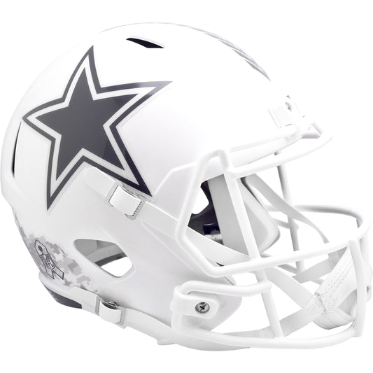 Dallas Cowboys 2024 Salute to Service Riddell Speed Replica Football Helmet