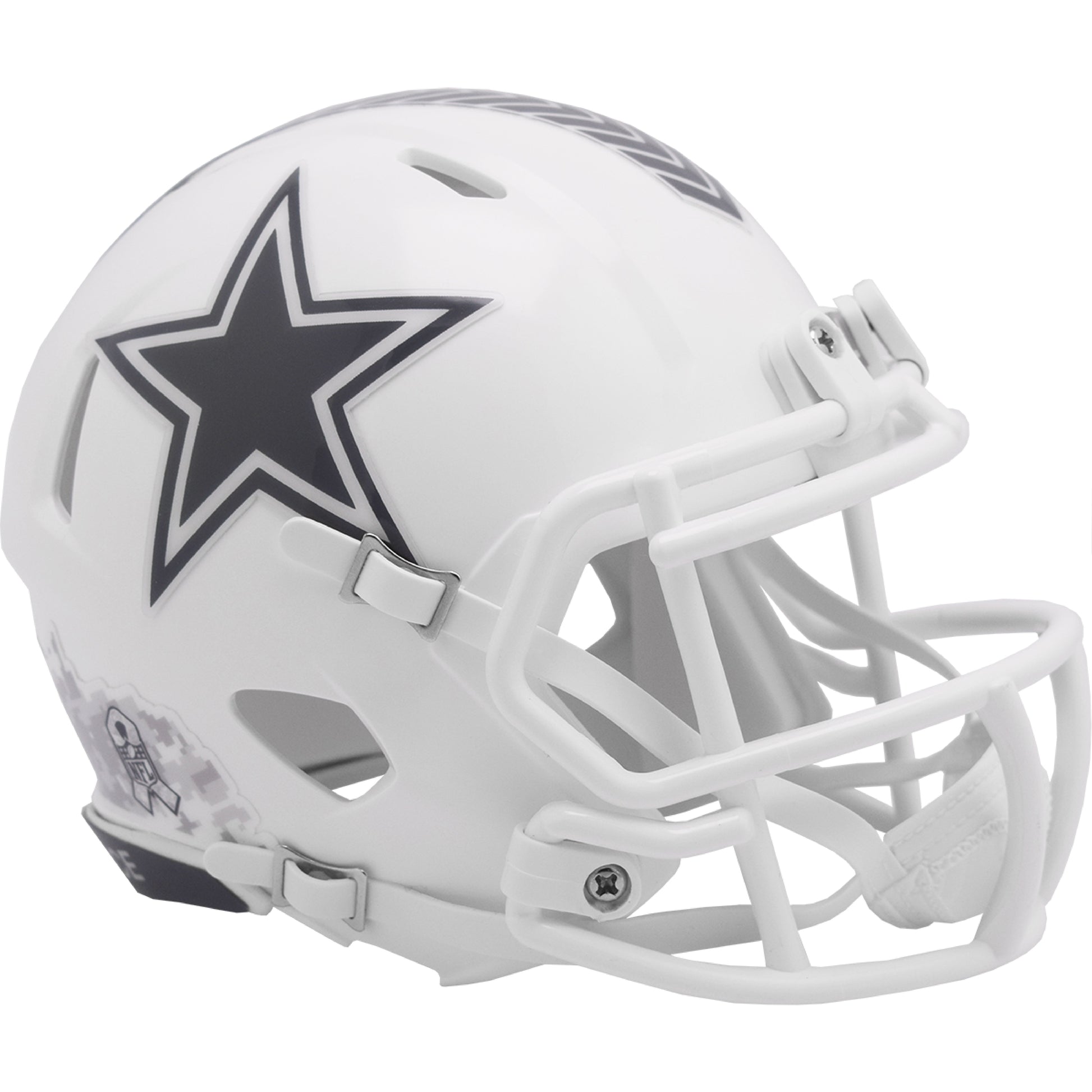 Dallas Cowboys 2024 Salute to Service Riddell Speed Mini Football Helmet NFL