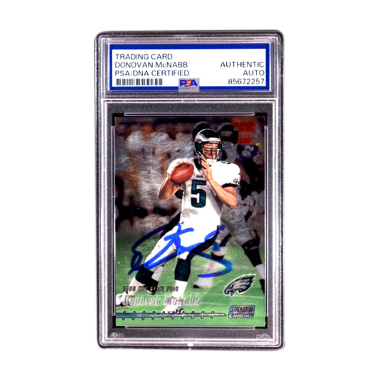 Donovan McNabb Signed 1999 Topps Stadium Club Chrome #133 RC PSA Auto