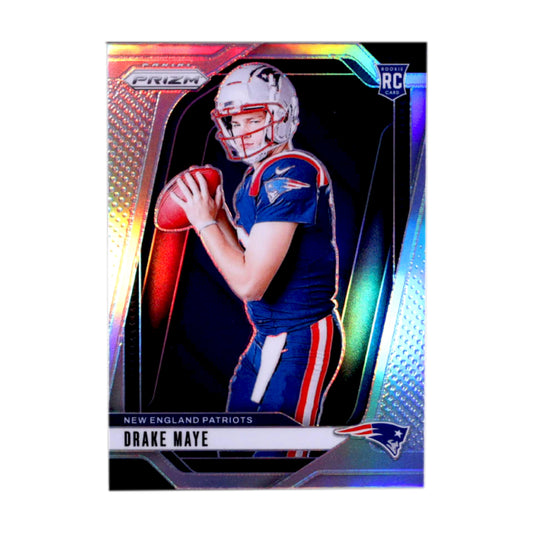 Drake Maye 2024 Panini Prizm Rookie Variations Prizms Silver #12 RC