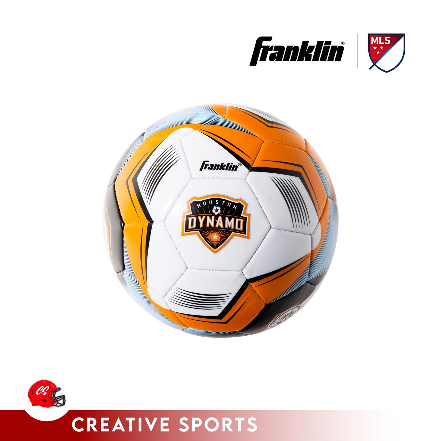 Houston Dynamo Size 5 Logo Soccer Ball