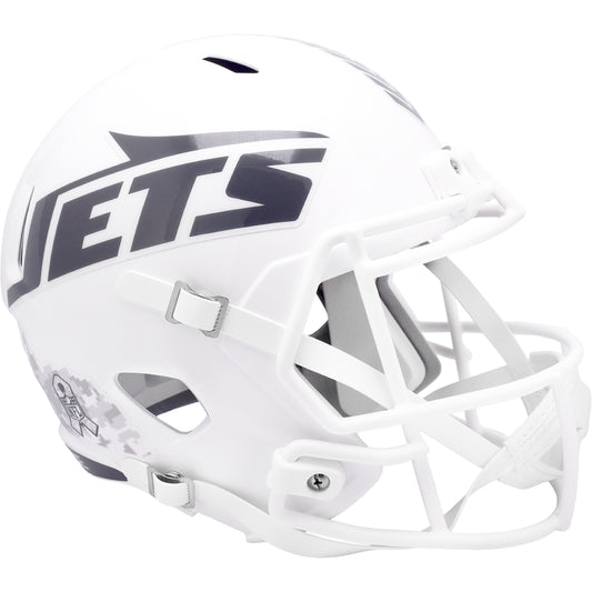 New York Jets 2024 Salute to Service Riddell Speed Replica Football Helmet