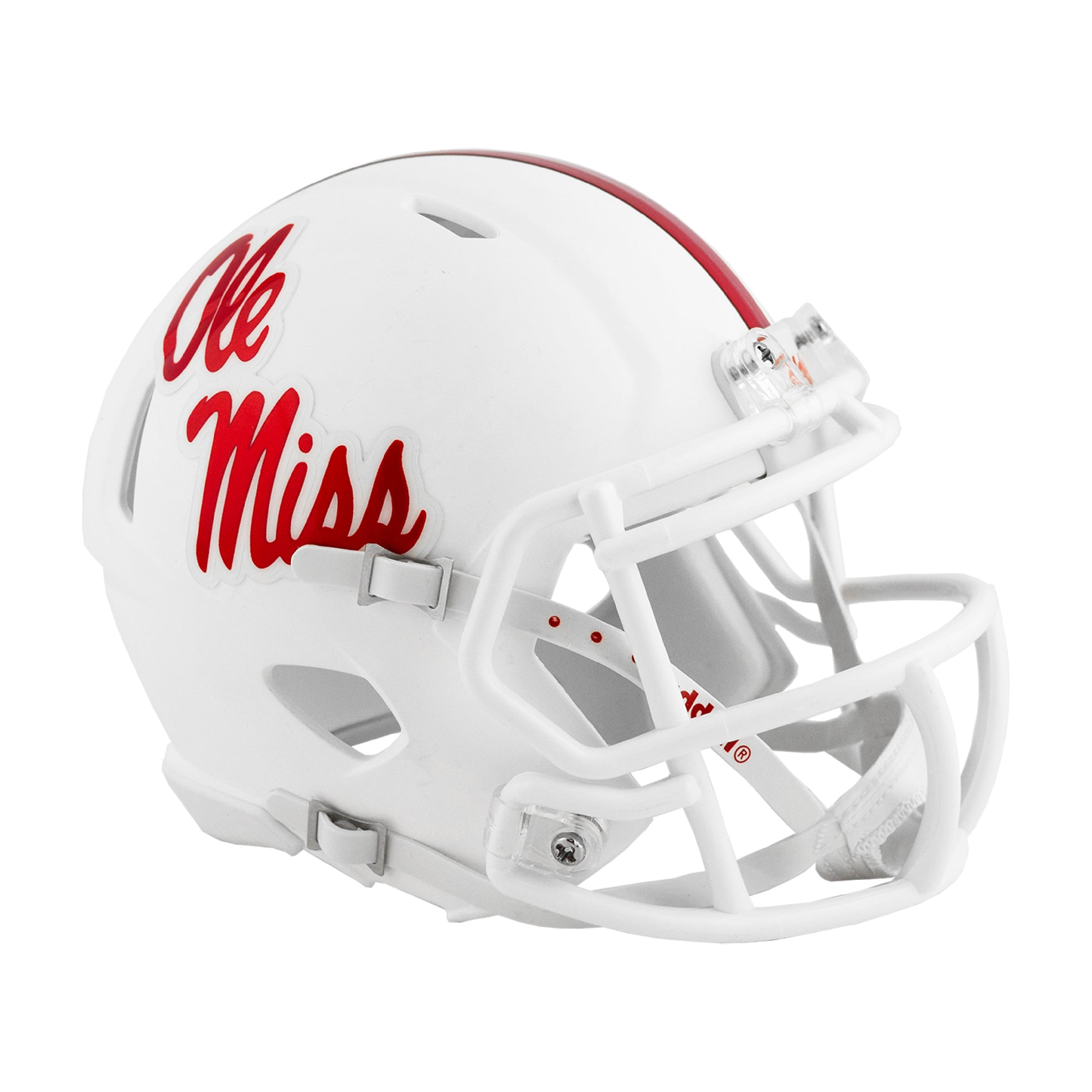 Ole Miss Rebels Riddell Speed Mini FMatte White ootball Helmet