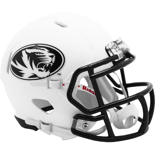 Missouri Tigers Riddell Speed Mini Matte White Football Helmet