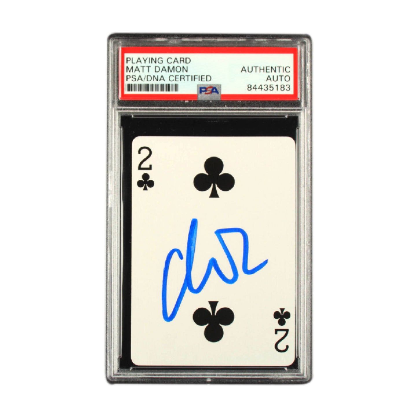 Matt Damon Signed Playing Card PSA/DNA Certified Authentic Autograph
