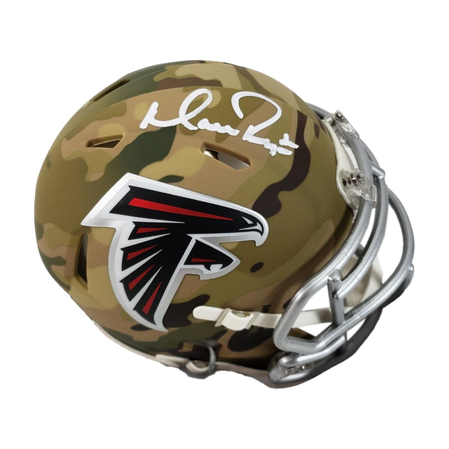Matt Ryan Signed Atlanta Falcons Camo Alternate Speed Mini Helmet (Beckett Certified)