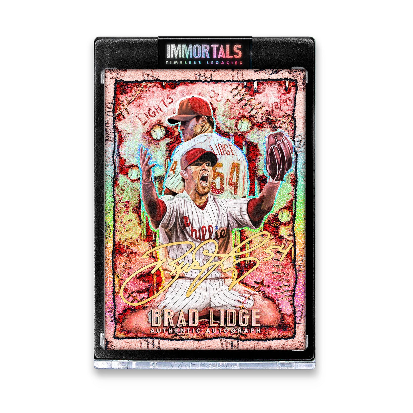 Jordan Spector X Brad Lidge "Lights Out" Immortals Collectible Card Presale.