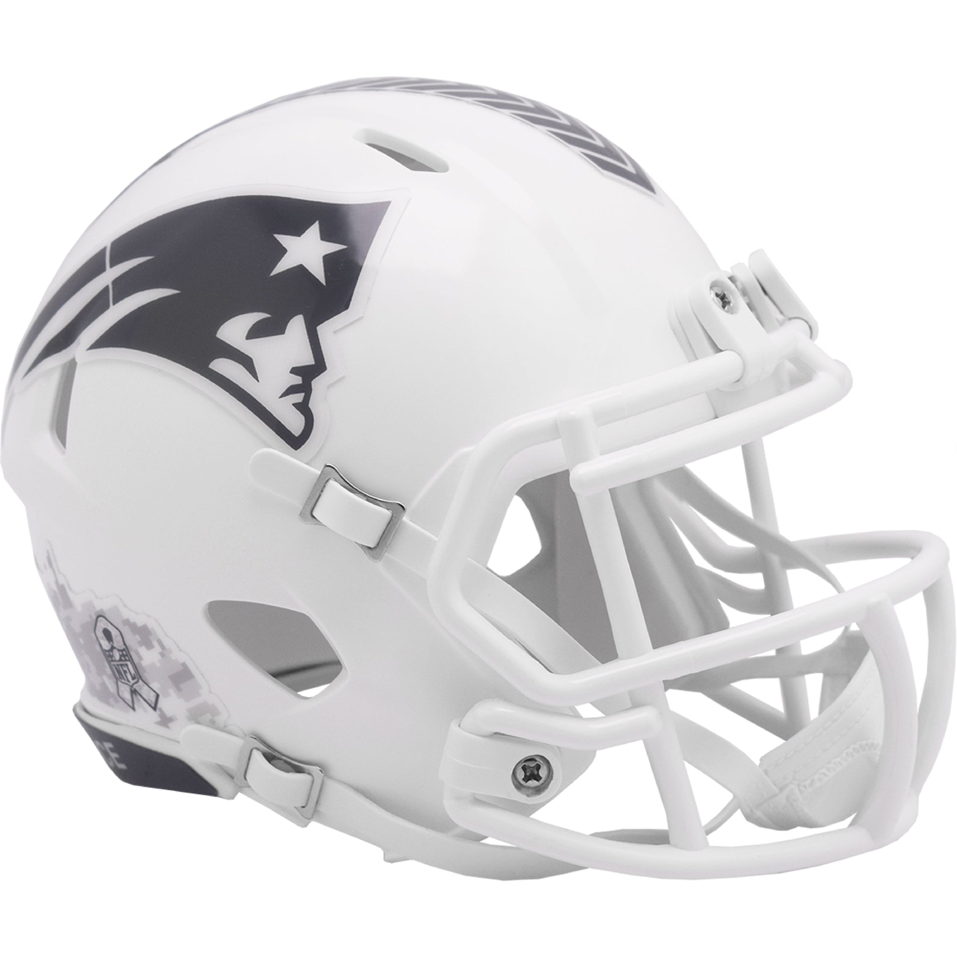 New England Patriots 2024 Salute to Service Riddell Speed Mini Footbal – Sports Vault Shop