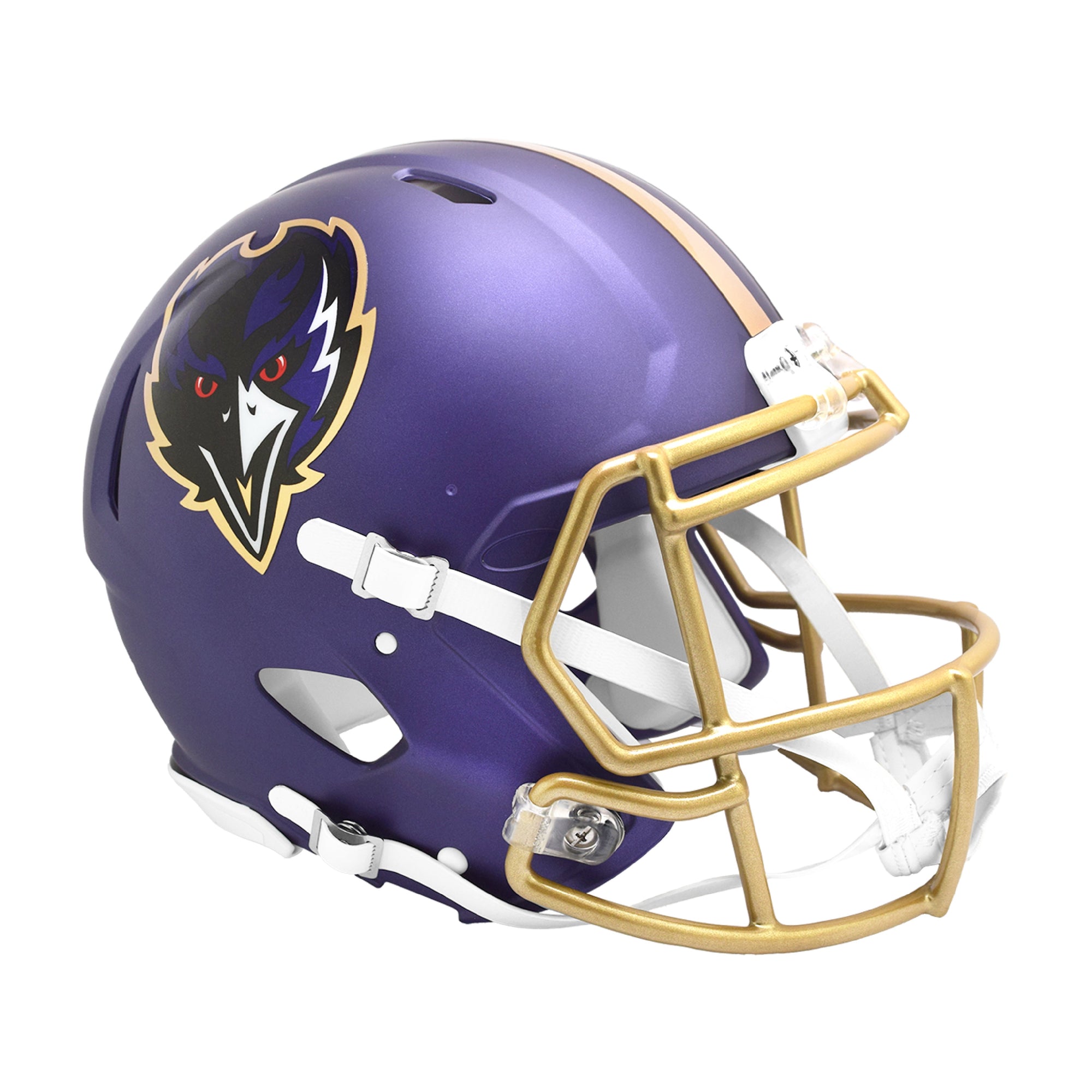 BALTIMORE RAVENS Riddell 2024 On-Field Alternate Speed Authentic F/S  Football Helmet