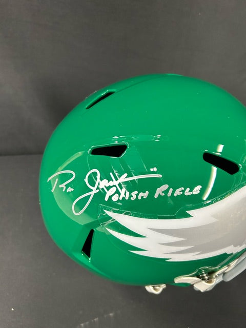 Ron Jaworski "Polish Rifle" Philadelphia Eagles Autographed FS Replica Helmet