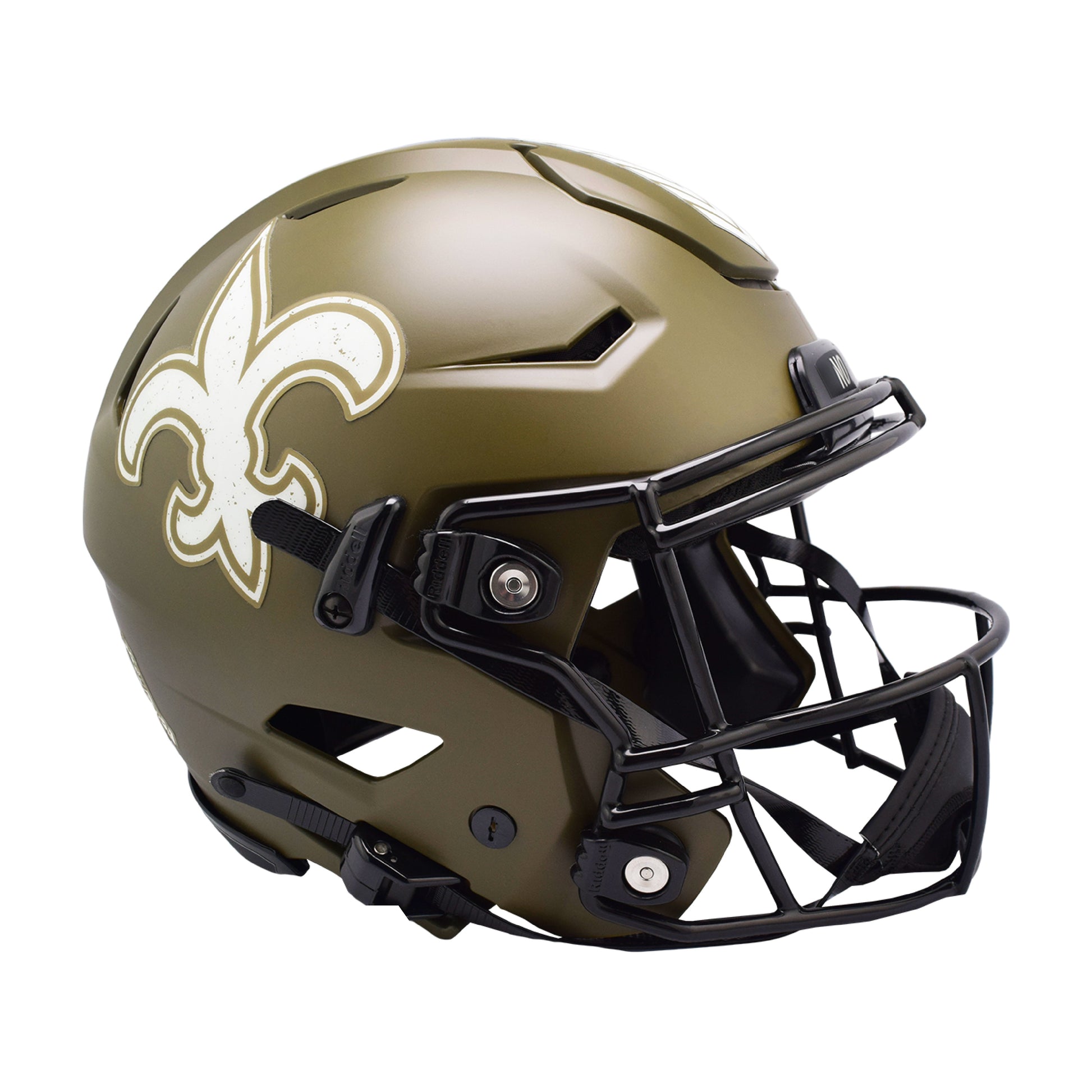 authentic pro football helmets New Orleans Saints 2022 Salute to Service Riddell SpeedFlex Authentic Pro-Line Football Helmet