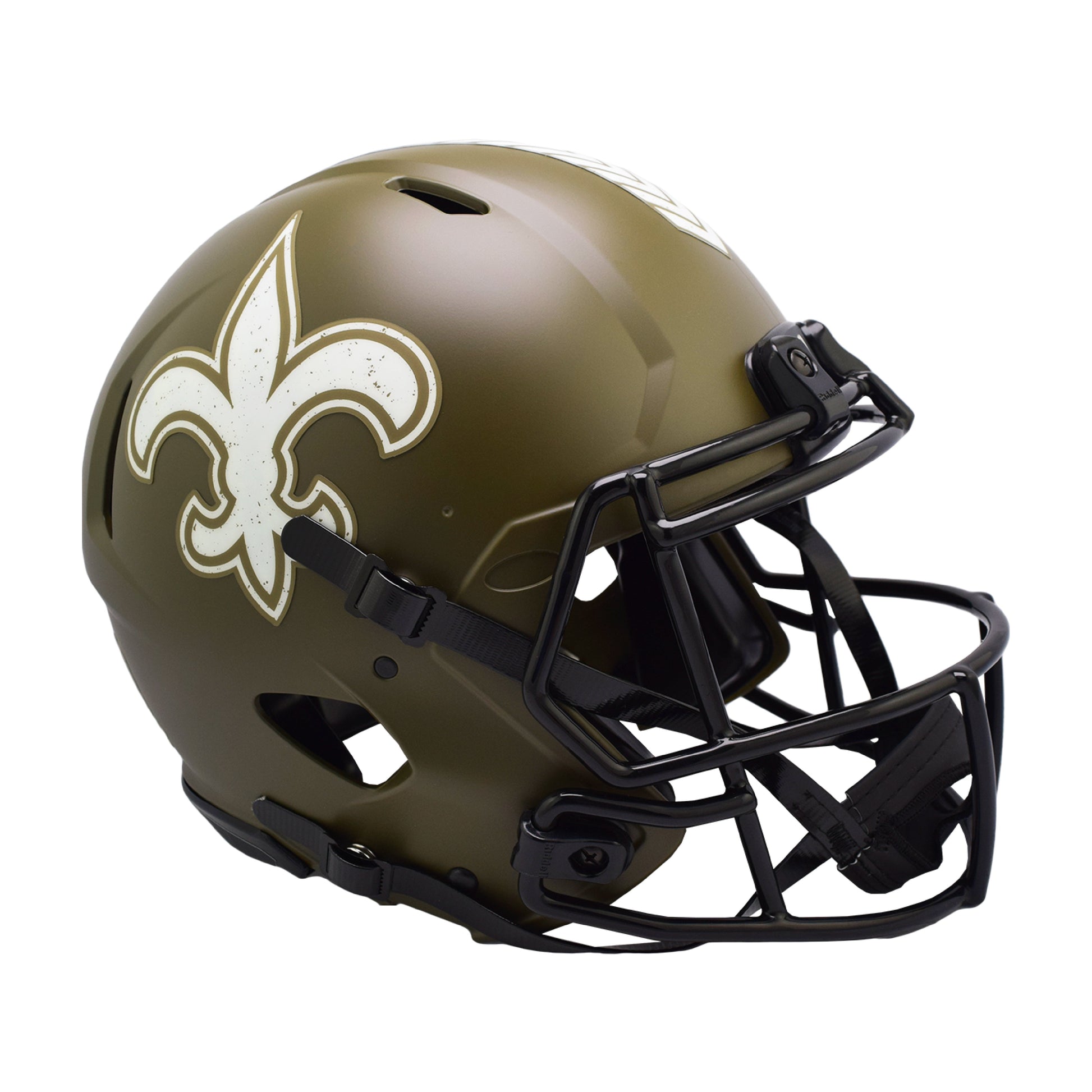authentic football helmet New Orleans Saints 2022 Salute to Service Riddell Speed Authentic Foot – Sports Vault Shop