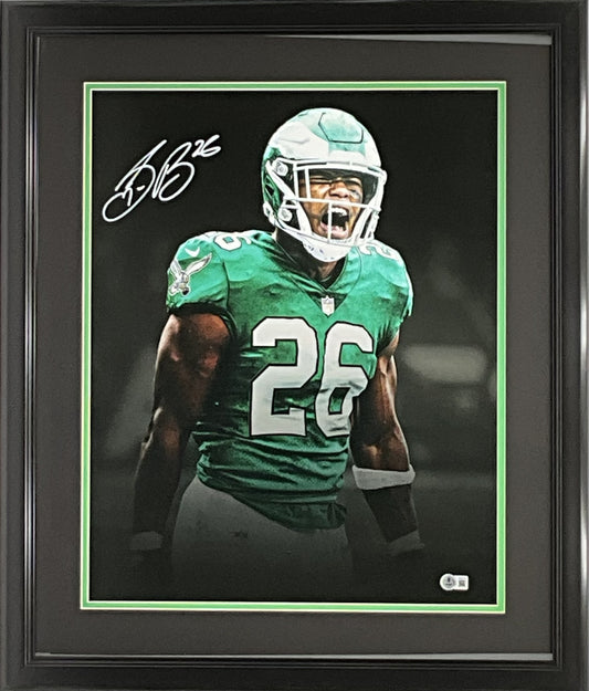 Saquon Barkley Philadelphia Eagles Autographed 16x20 "Kelly Green" Photo